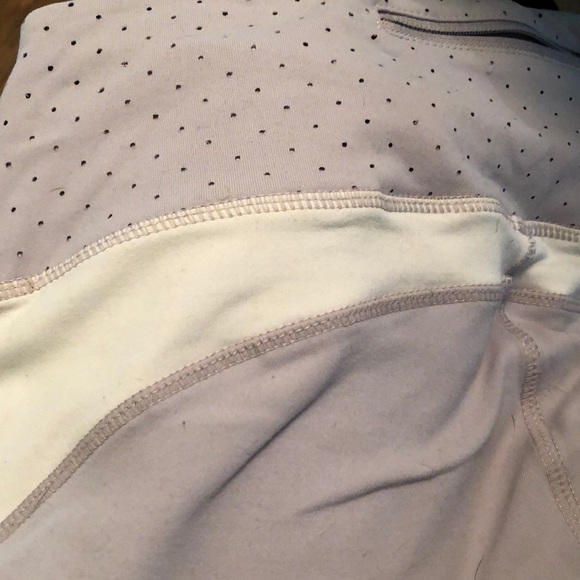 SOLD Lavender Mesh Workout Leggings - Picture 5 of 7
